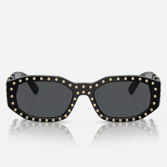 Versace Medusa Biggie Studded Sunglasses - Picture 12 of 15